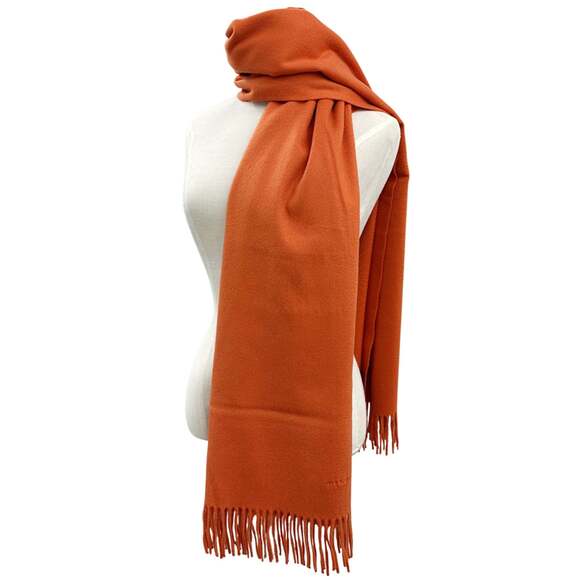 HERMES Authentic Orange Scarf - Picture 4 of 9
